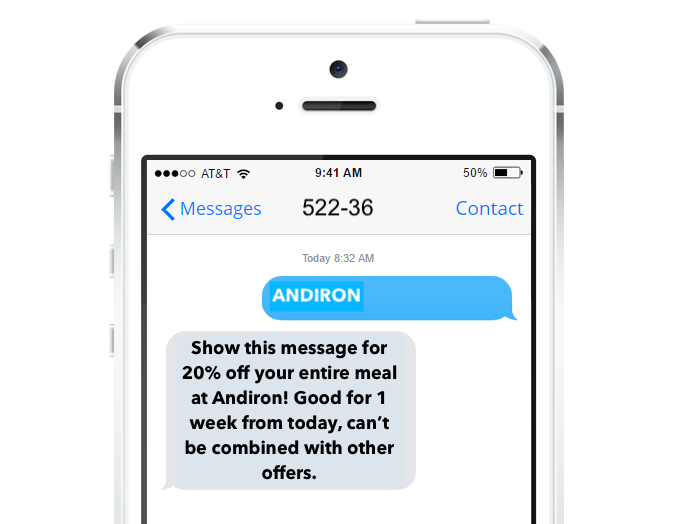Text ALN Text Marketing for Restaurants 
